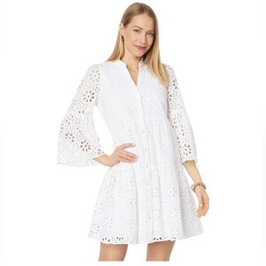 Lilly Pulitzer Hazelanne 3/4 sleewe eyelet dress